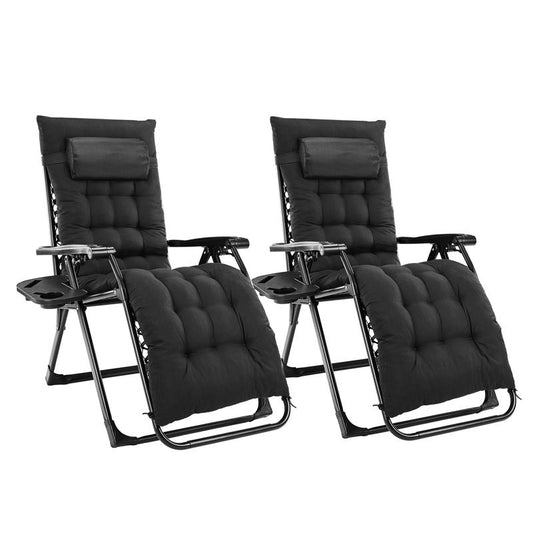 Zero Gravity Lounge Chairs Set